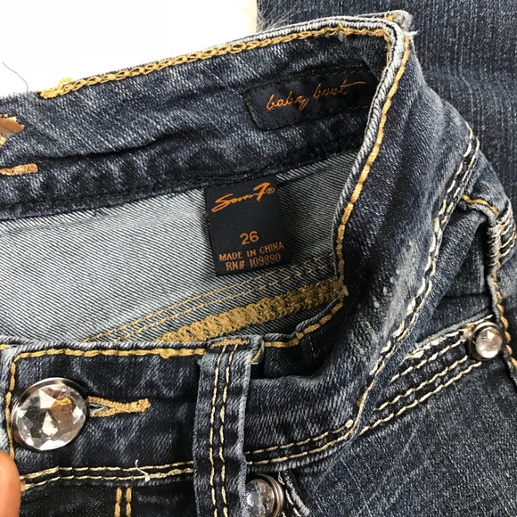 Seven7 Jeans Baby Boot Sz 26 - Picture 6 of 8